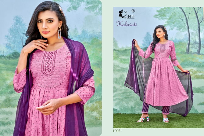 Kinti Kalawati 1001-1008 Nyra Cut Readymade Catalog